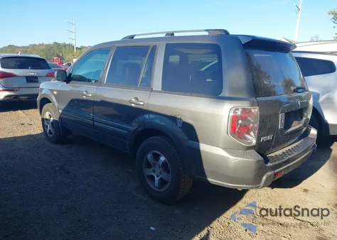 2007 Honda Pilot Ex-L from USA, damaged, VIN 2HKYF18567H518599